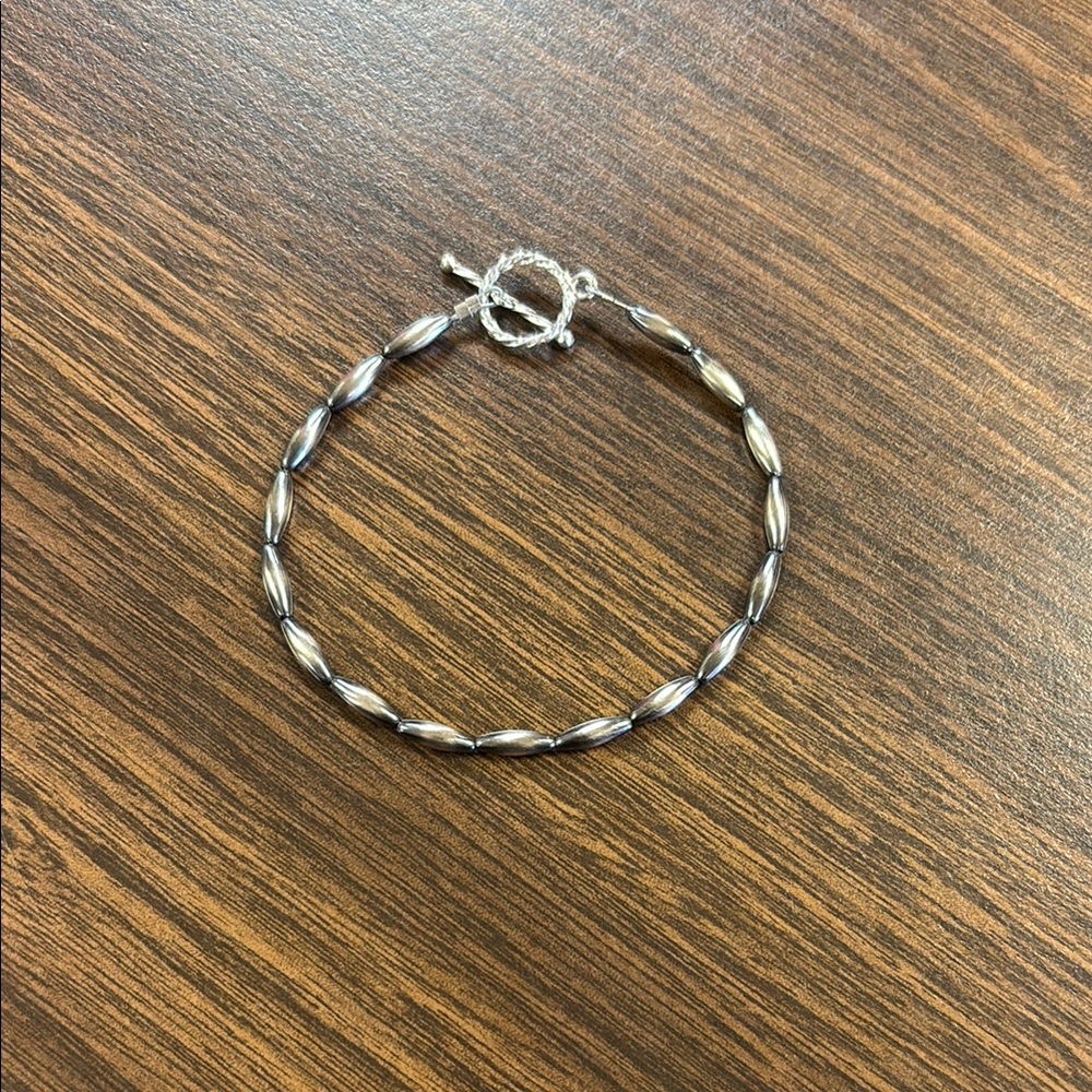 Authentic Hand Strung “Navajo Pearl” Torpedo Bracelet